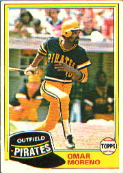 1981 Topps Baseball Cards      535     Omar Moreno